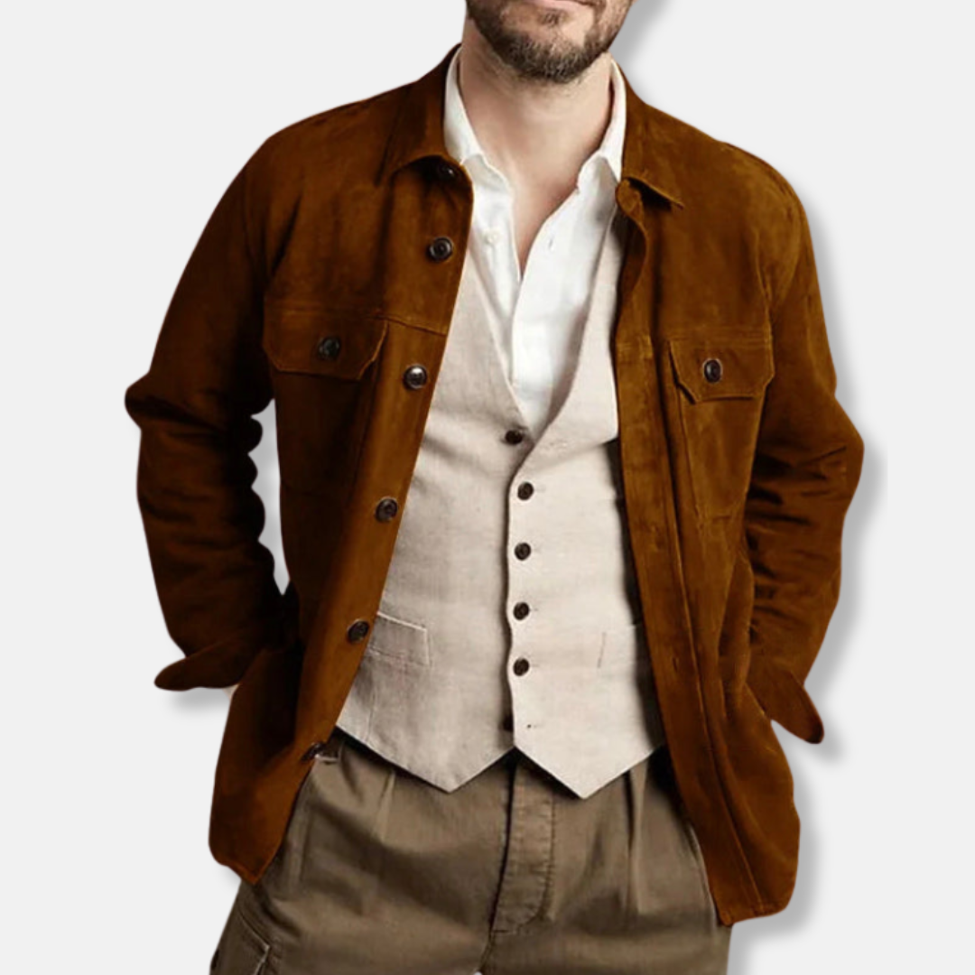 Cavaliere Autunno – Vintage Suede Blazer