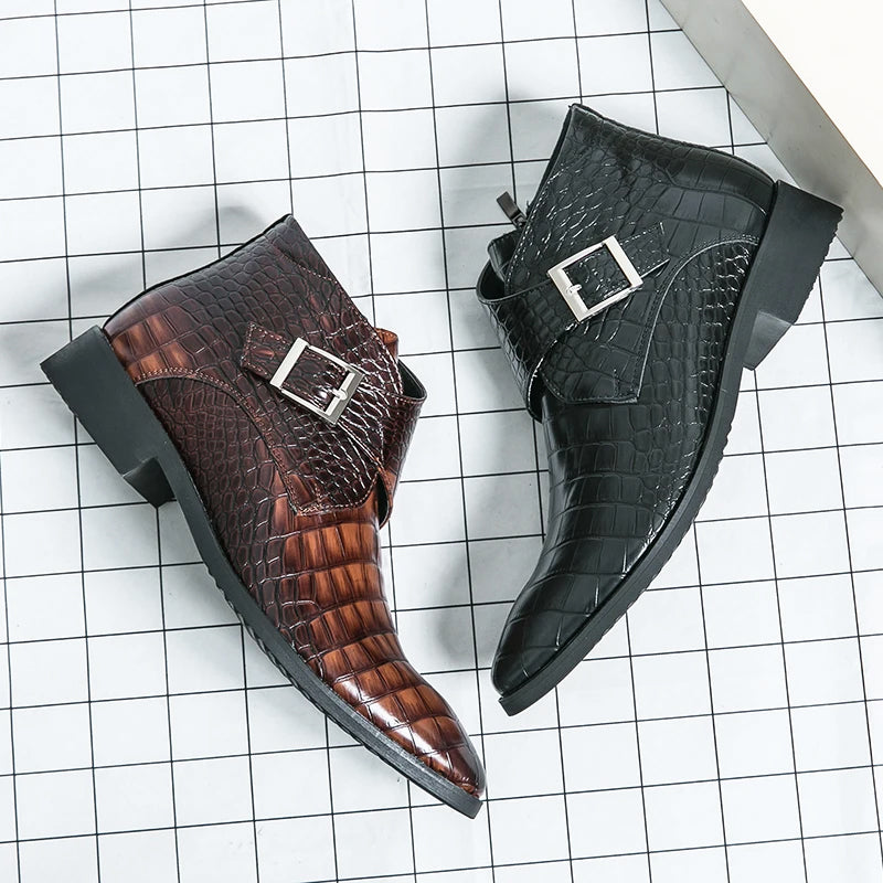"Ambassador" Ankle Leather Boots