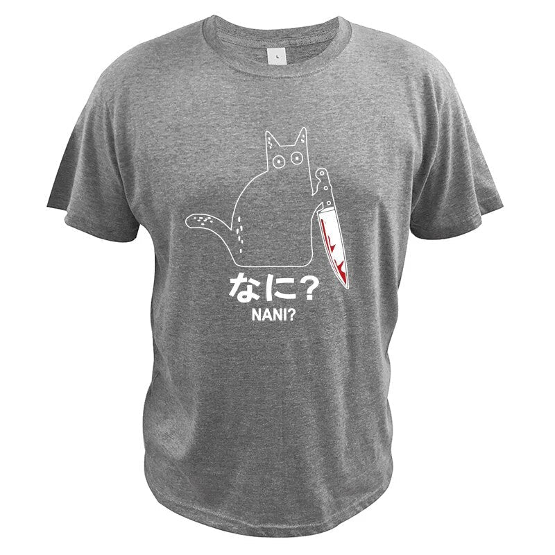 "Nani?" - Killer Cat T-Shirt by Cristian Moretti® - Cristian Moretti