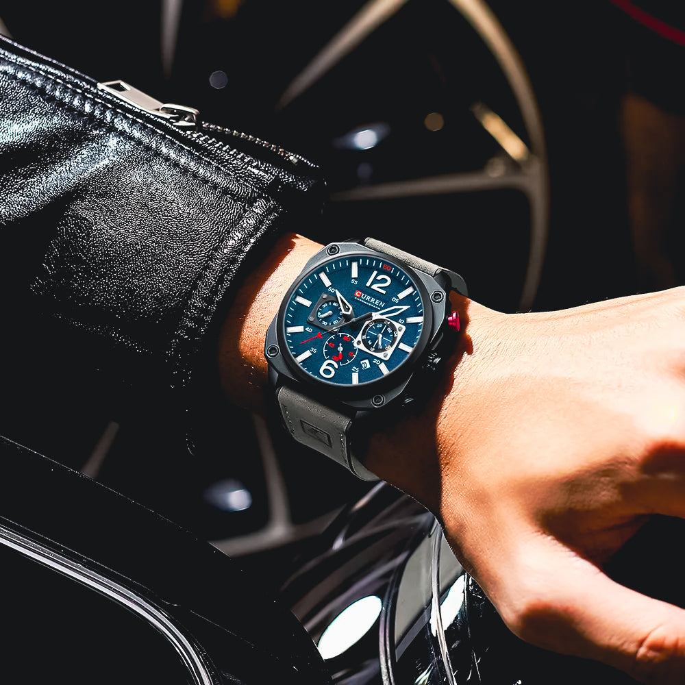 The Commander - Chronograph Watch by Curren™ & Cristian Moretti® - Cristian Moretti