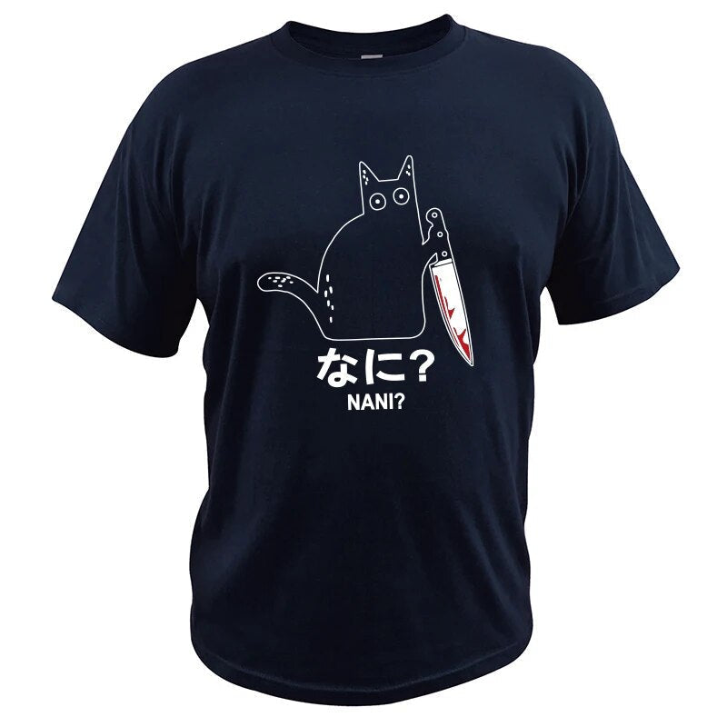 "Nani?" - Killer Cat T-Shirt by Cristian Moretti® - Cristian Moretti