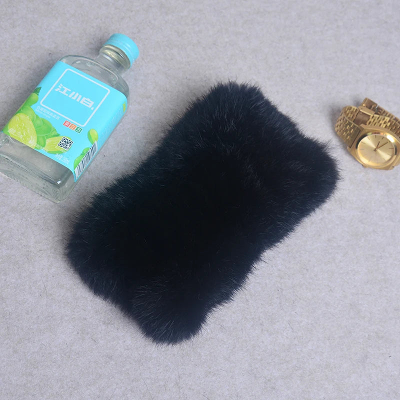 Women Real Fur Handmade Stretch Fur Scarf Knit Genuine Rex Rabbit Fur Headbands Girls Natural Fur Ring Cowl Snood Scarves Winter
