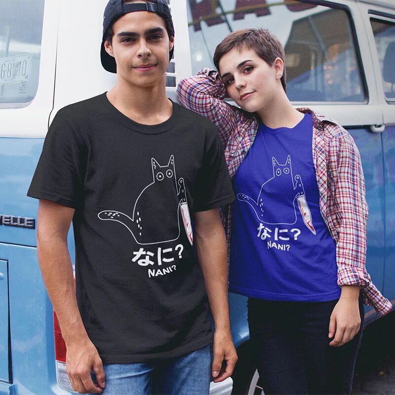 "Nani?" - Killer Cat T-Shirt by Cristian Moretti® - Cristian Moretti
