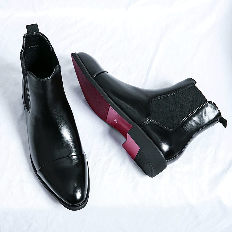 "Dante" - Premium Leather Chelsea Boots by Cristian MorettiĀ®