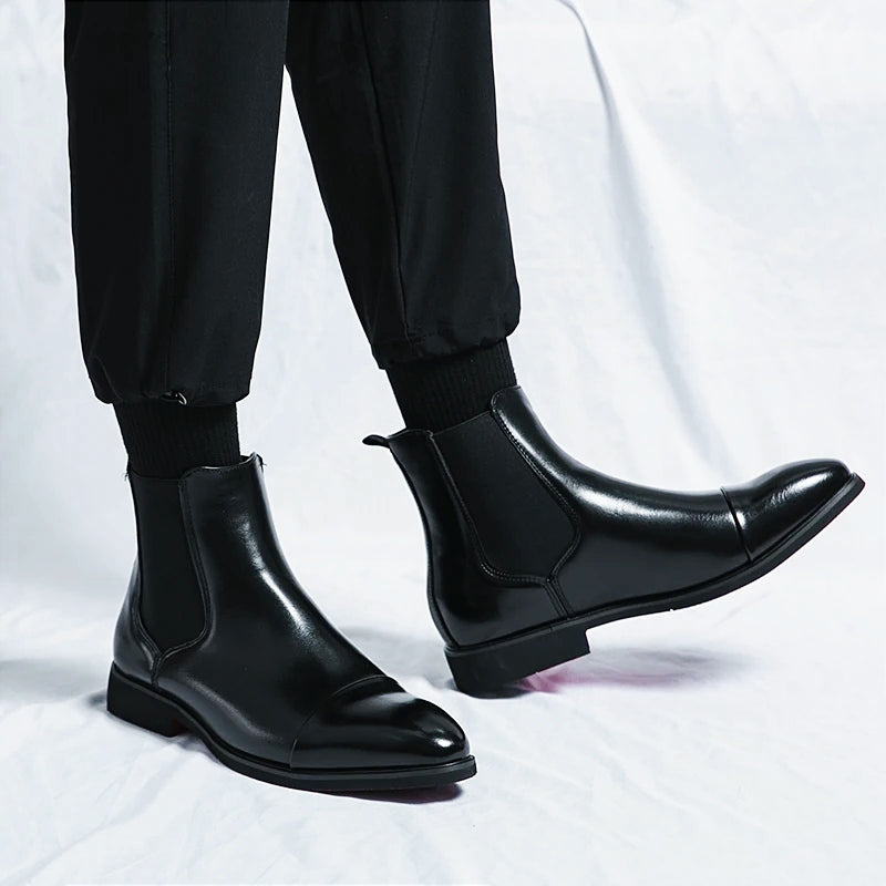"Dante" - Premium Leather Chelsea Boots by Cristian MorettiĀ®