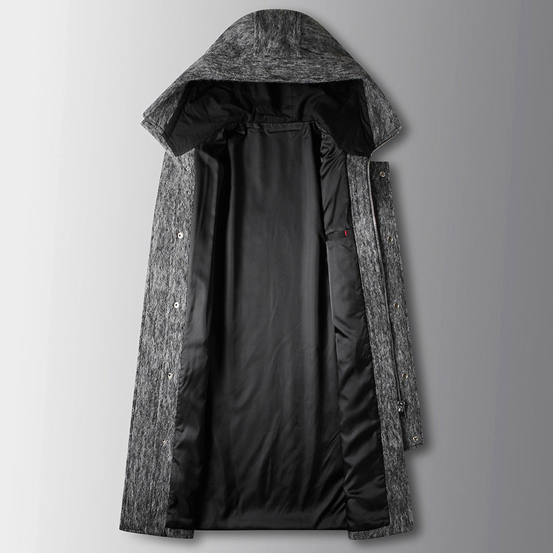 Vespero Lungo – Hooded Wool Overcoat