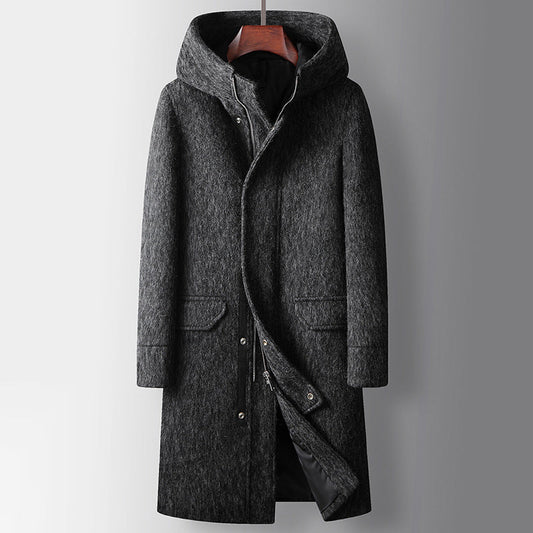 Vespero Lungo – Hooded Wool Overcoat