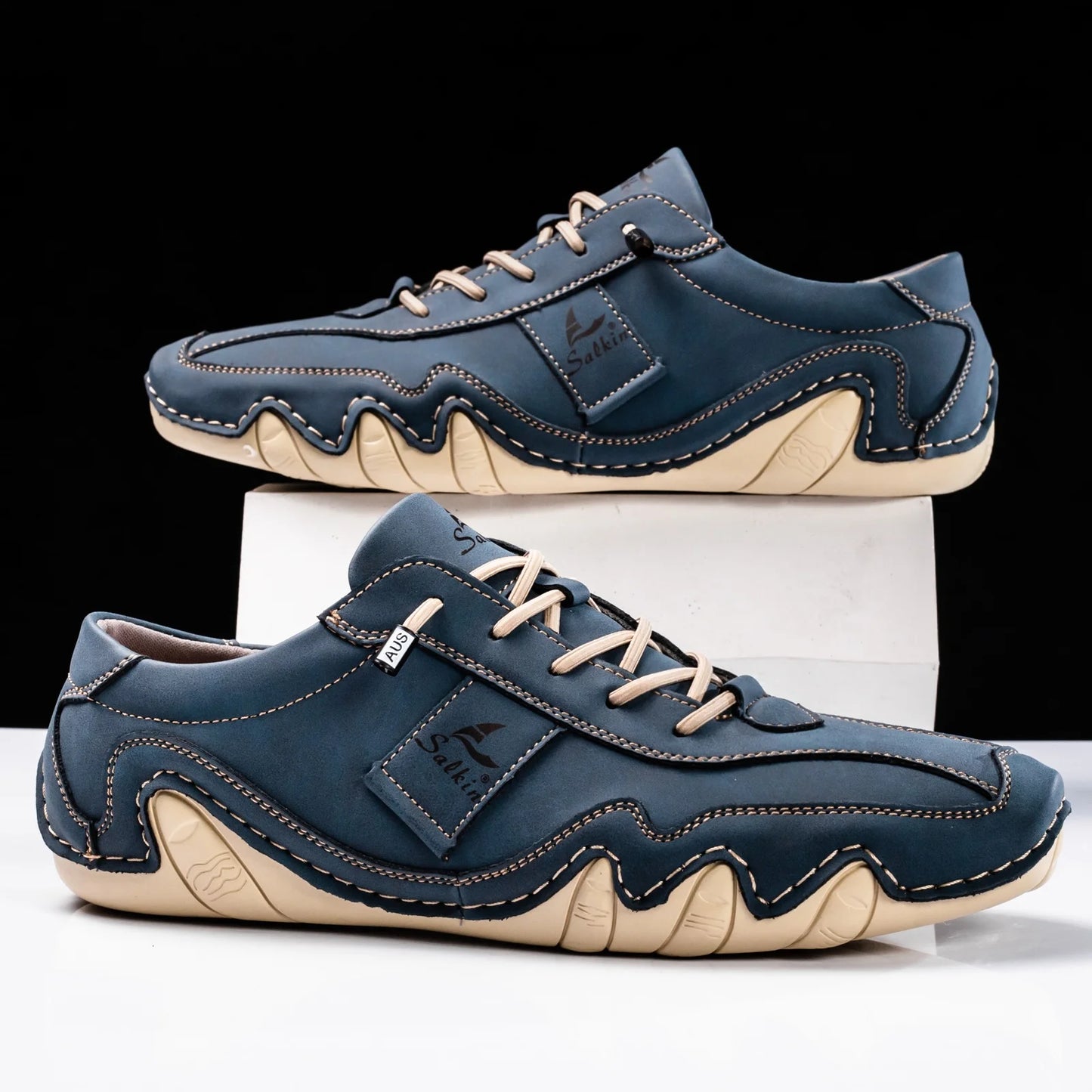 The Salkin™ Retro Genuine Leather Italian Shoes - by Cristian Moretti™