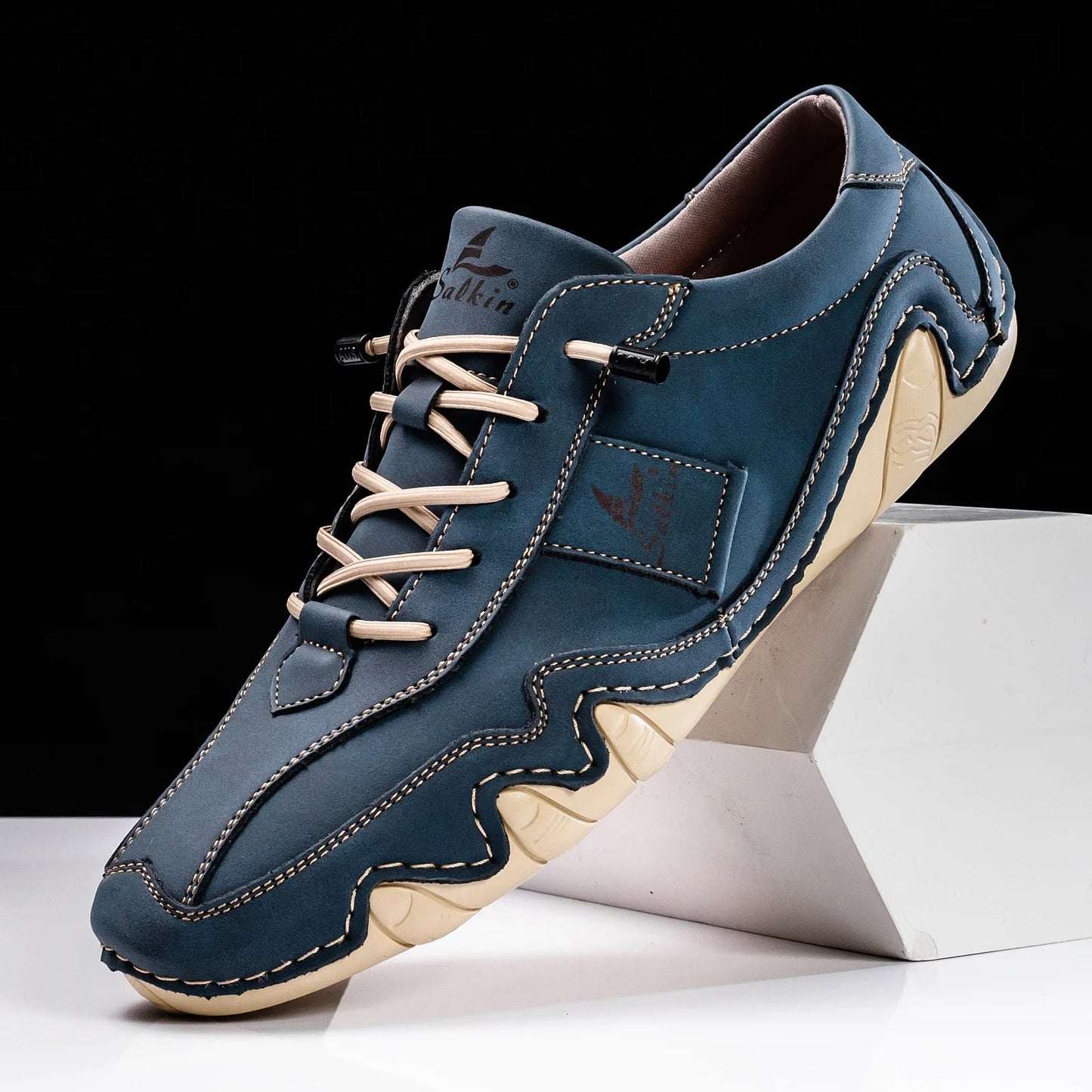 The Salkin™ Retro Genuine Leather Italian Shoes - by Cristian Moretti™
