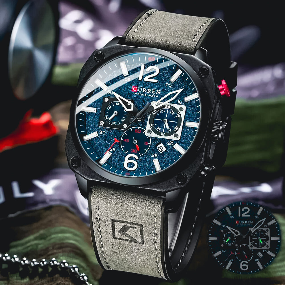 The Commander - Chronograph Watch by Curren™ & Cristian Moretti® - Cristian Moretti