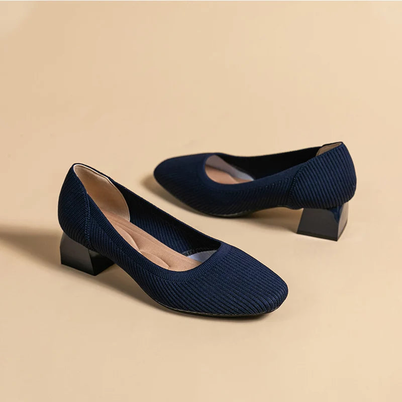 "Amari" Knitted Mid-Heels
