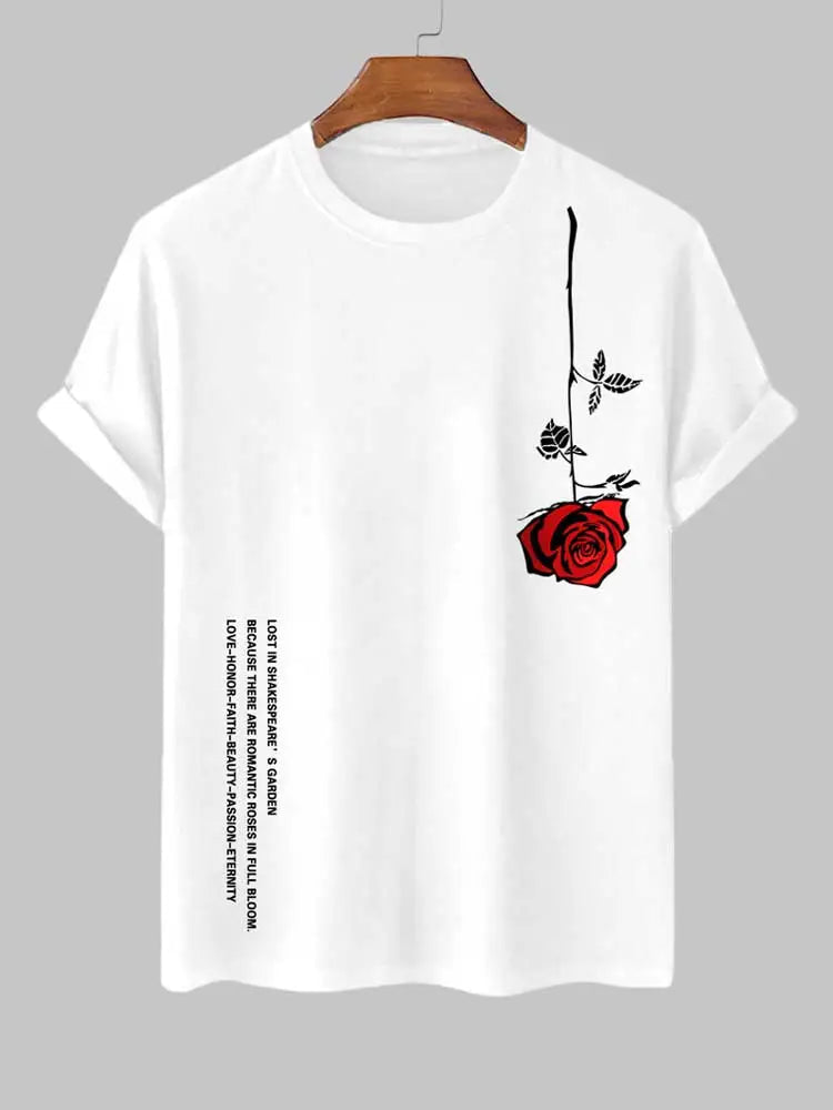 Shakespeare s Rose T Shirt by Cristian Moretti White S