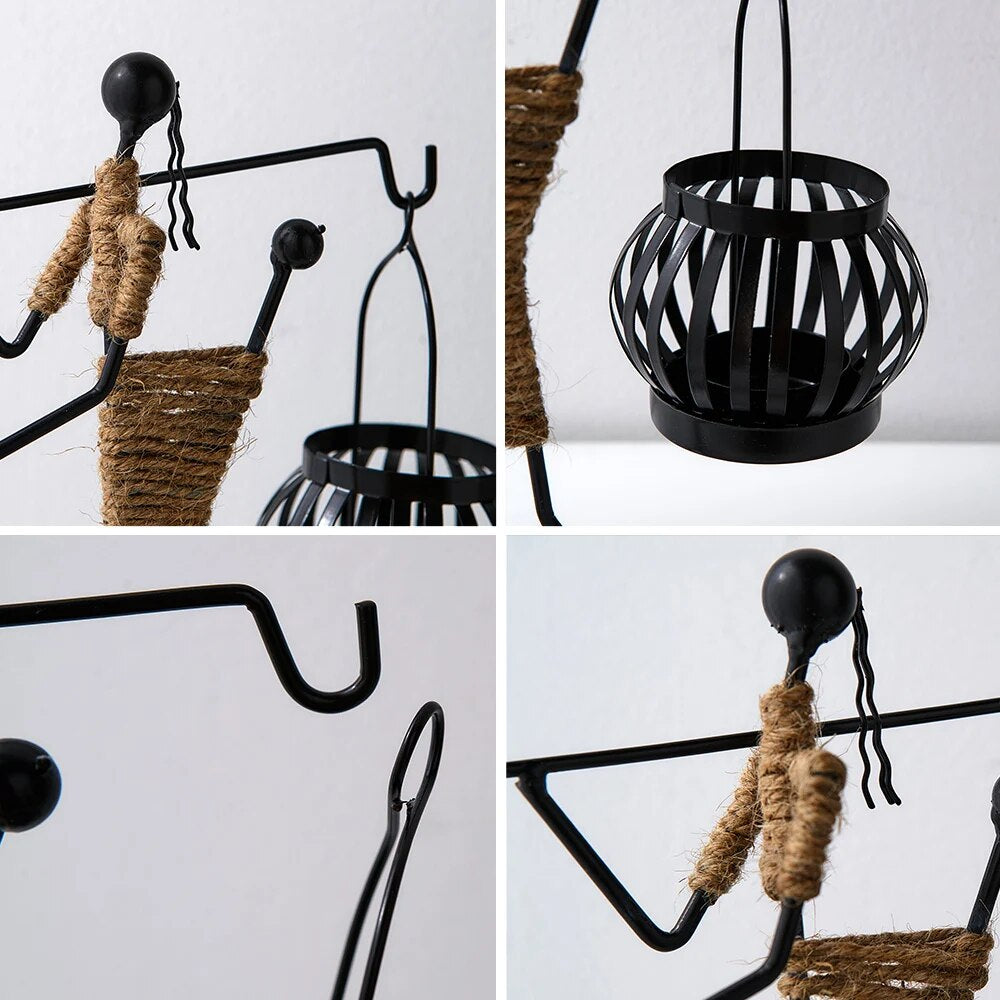 Metal Candle Holder Figurines by Cristian Moretti® - Cristian Moretti