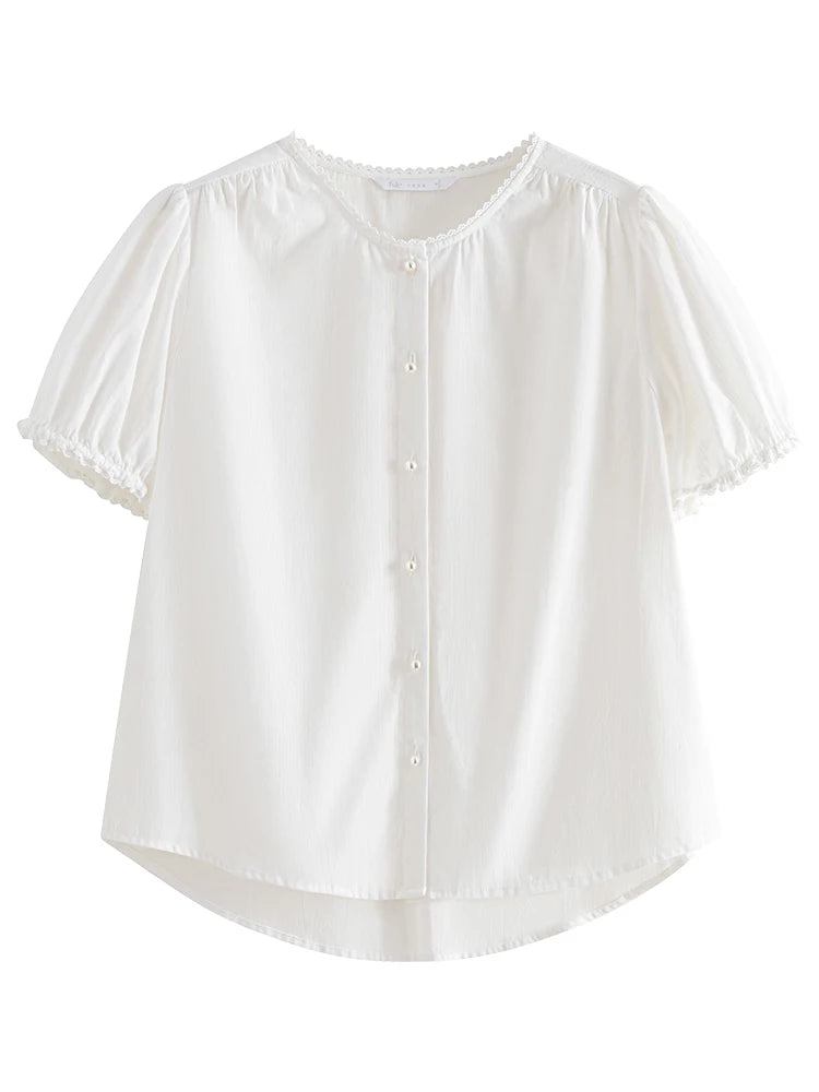 Paris™ Button-Up Cotton Blouse