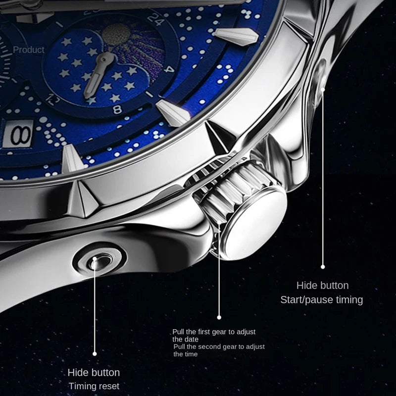 The Poedagar™ Galaxy - Chronograph Watch by Cristian Moretti®