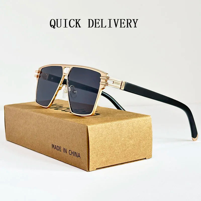 Vintage Square Sunglasses For Men Luxury Designer Fashion Glasses Retro Sunglasses Women Trending Sunglass Gafas De Sol Hombre