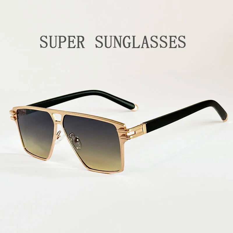 Vintage Square Sunglasses For Men Luxury Designer Fashion Glasses Retro Sunglasses Women Trending Sunglass Gafas De Sol Hombre
