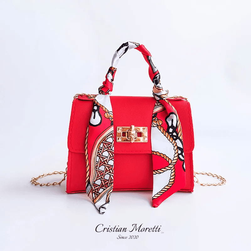 Silk Scarf Handbag by Cristian MorettiĀ® - Cristian Moretti