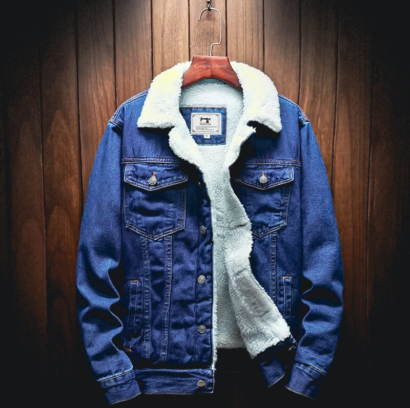 Premium Wool Denim Jacket By Cristian Moretti® - Cristian Moretti