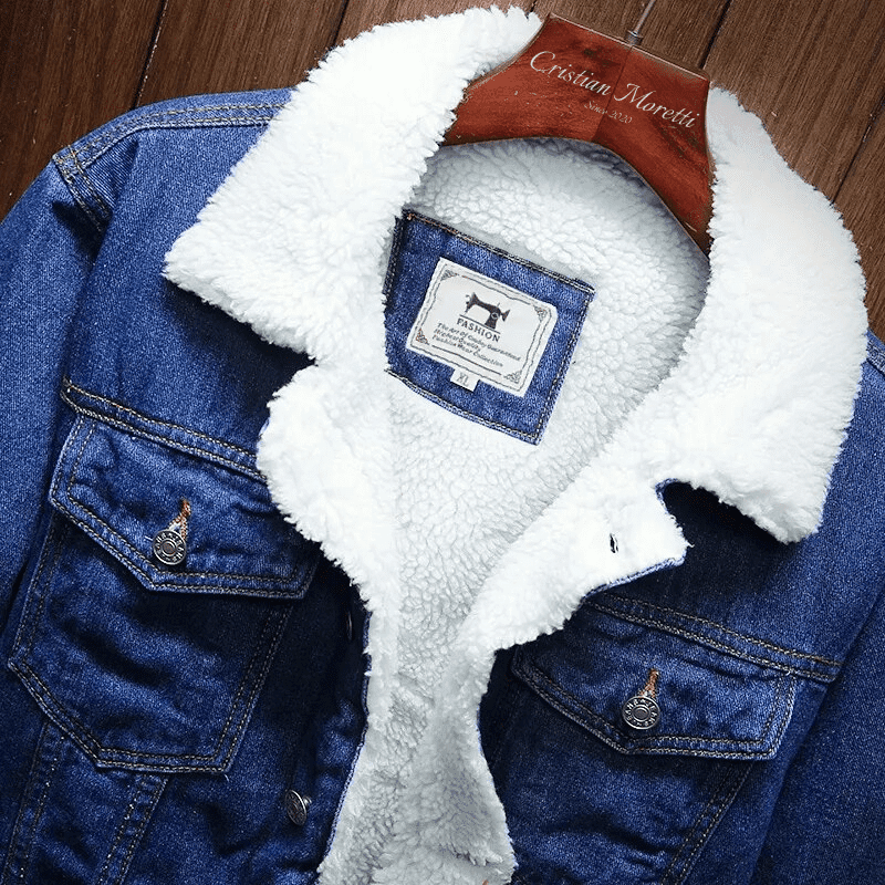 Premium Wool Denim Jacket By Cristian Moretti® - Cristian Moretti