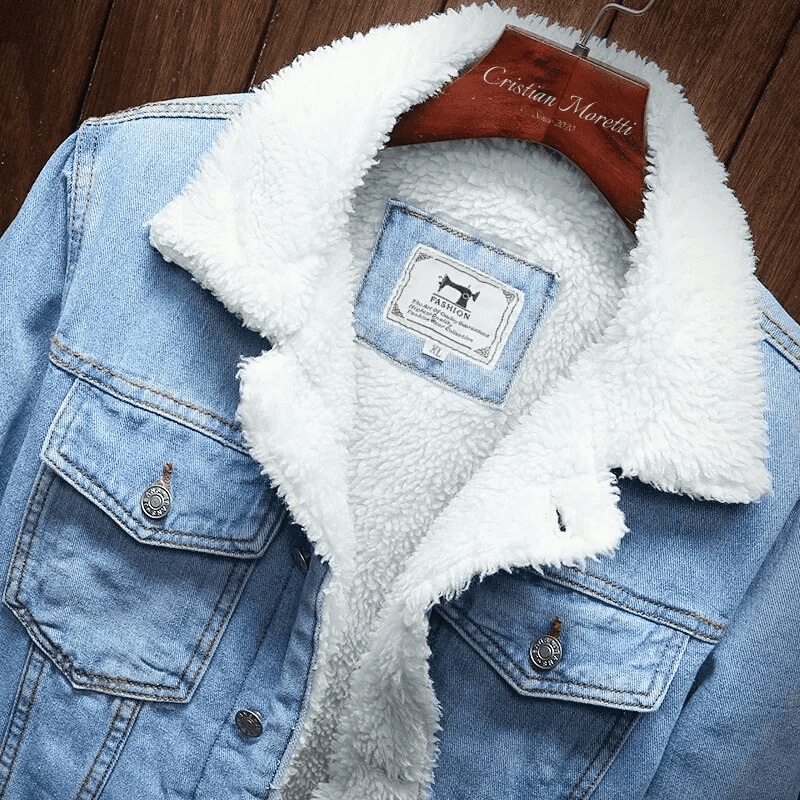 Premium Wool Denim Jacket By Cristian Moretti® - Cristian Moretti