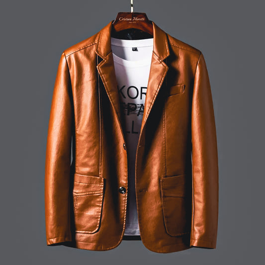 "The Rebel" Leather Jacket by Cristian Moretti® - Cristian Moretti