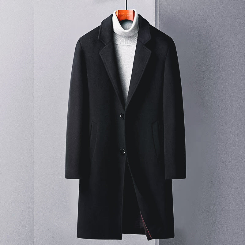 "Giovanni d'Argento" Woolen Trench Coat by Cristian MorettiĀ®