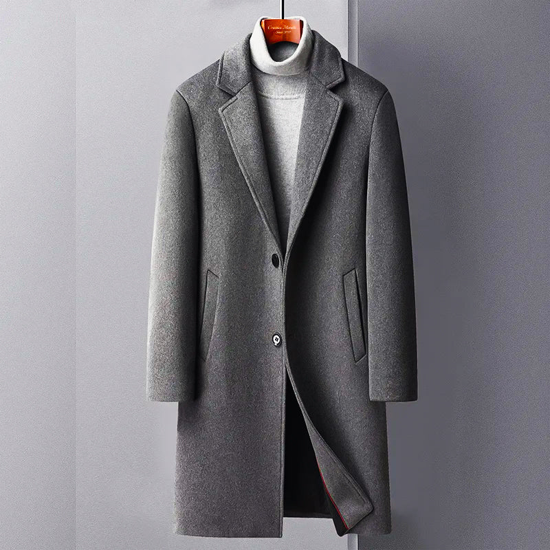 "Giovanni d'Argento" Woolen Trench Coat by Cristian MorettiĀ®
