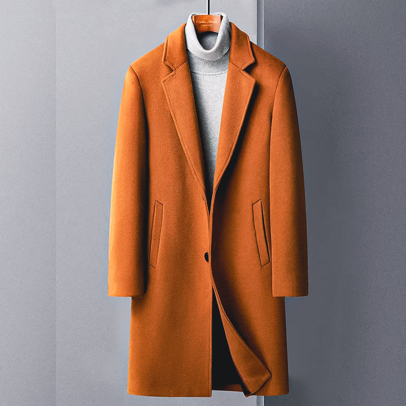 "Giovanni d'Argento" Woolen Trench Coat by Cristian MorettiĀ®