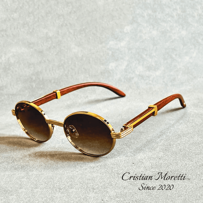 "Enzo" - Premium Oval Sunglasses by Cristian MorettiĀ®