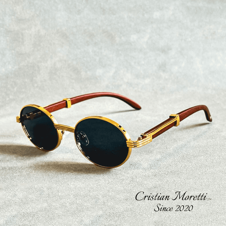 "Enzo" - Premium Oval Sunglasses by Cristian MorettiĀ®