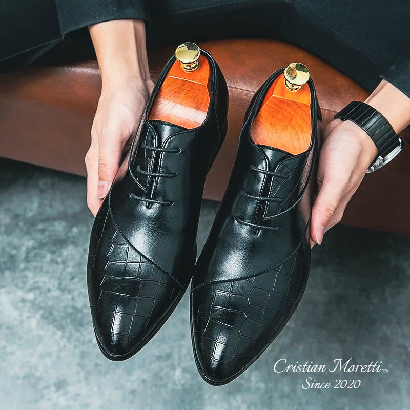 "Niccolò" Premium Leather Derby Shoes by Cristian Moretti®