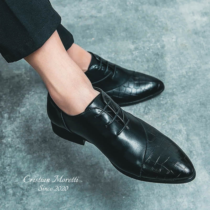 "Niccolò" Premium Leather Derby Shoes by Cristian Moretti®