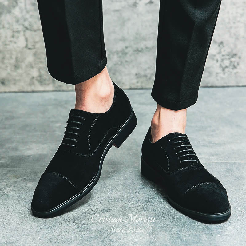 "Amadeo" Elegant Suede Leather Shoes by Cristian Moretti™
