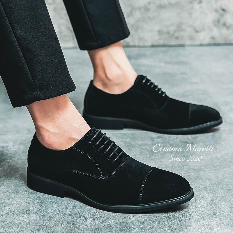 "Amadeo" Elegant Suede Leather Shoes by Cristian Moretti™