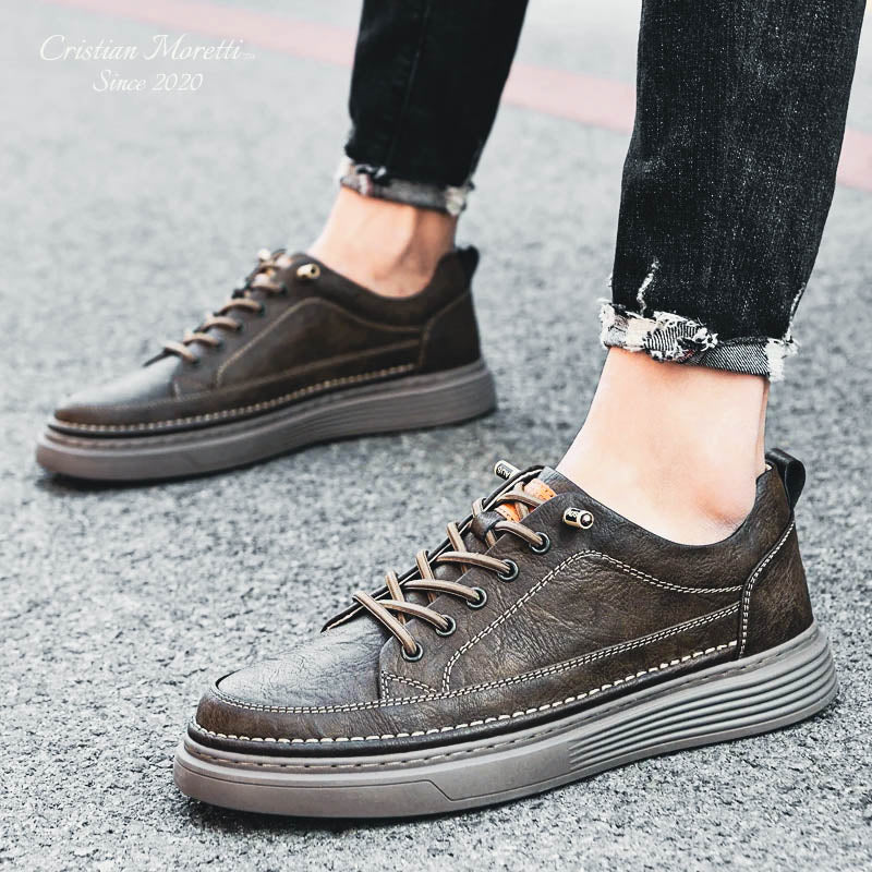 Vincenzo Giuliani™ Genuine Leather Sneakers