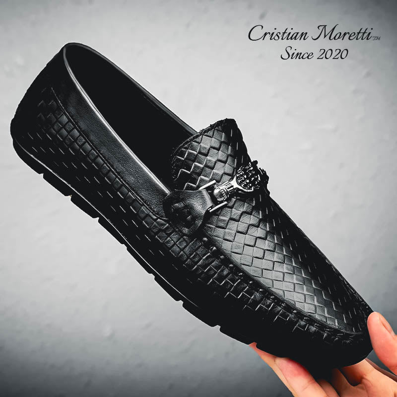 Alberto Russo™ Genuine Leather Loafers by Cristian Moretti®