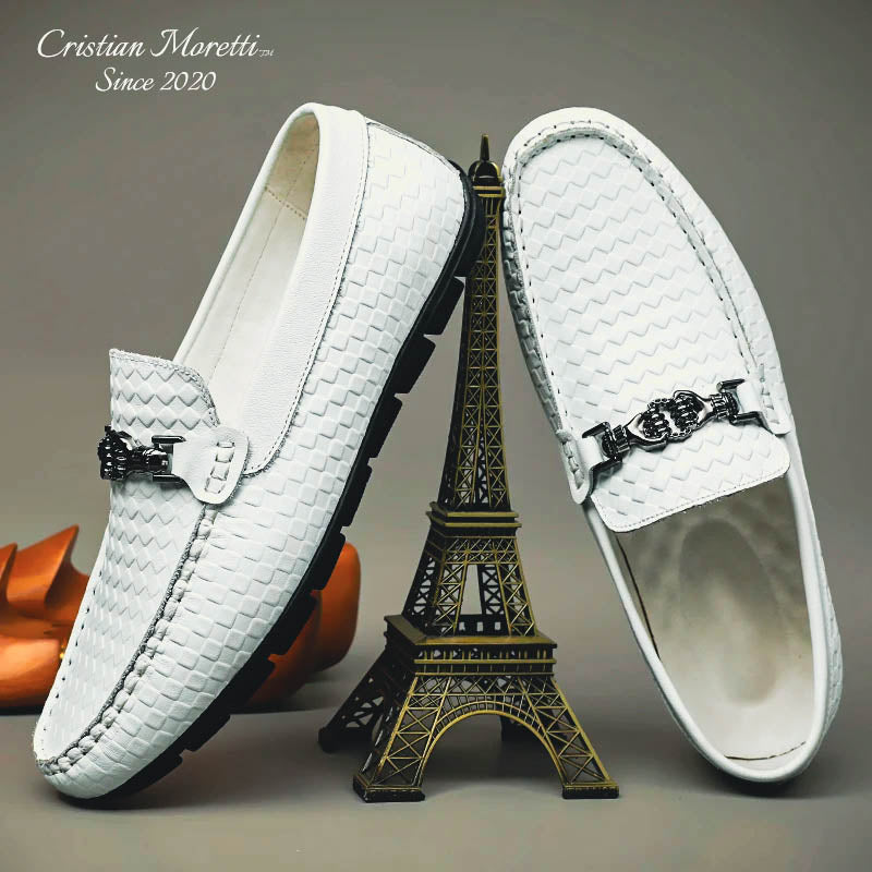 Alberto Russo™ Genuine Leather Loafers by Cristian Moretti®