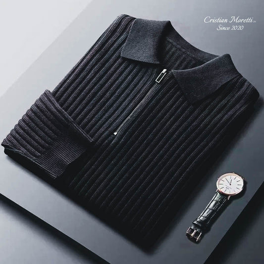 Paolo Gatti™ Cotton Quarter-Zip Sweater