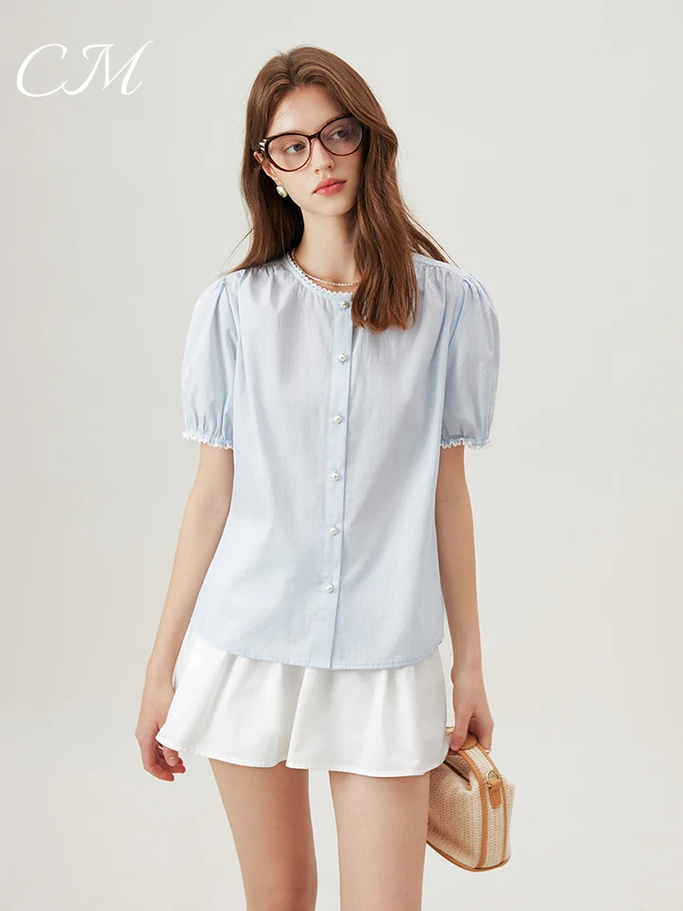 Paris™ Button-Up Cotton Blouse