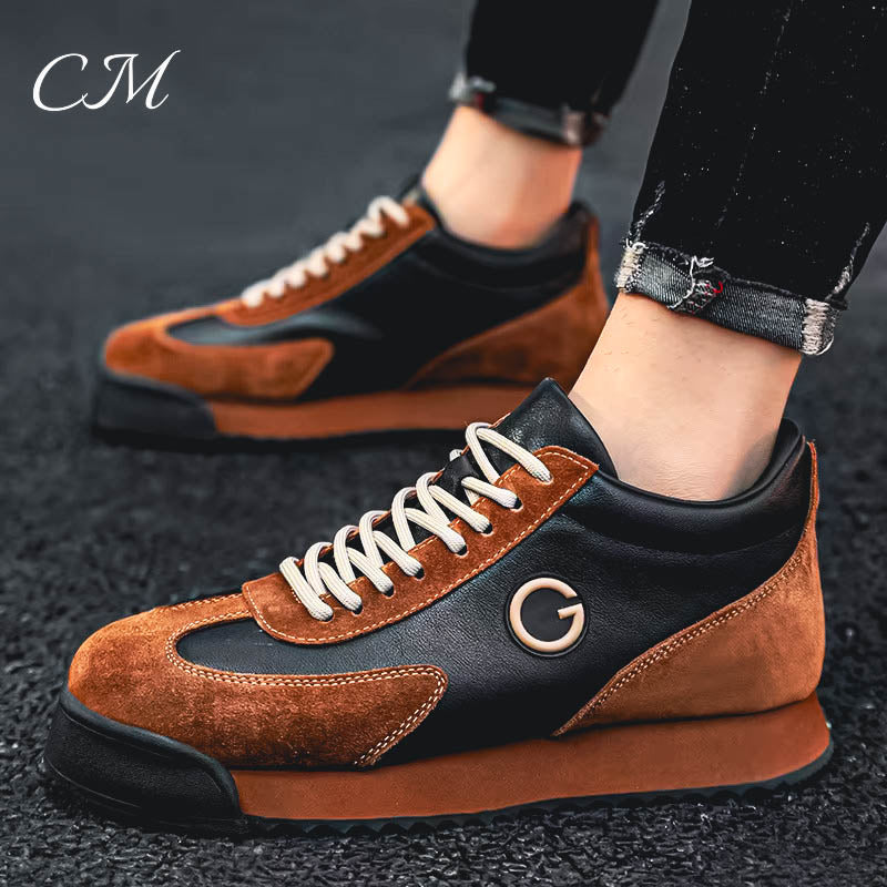 Angelo Guerra™ Italian Leather Sneakers