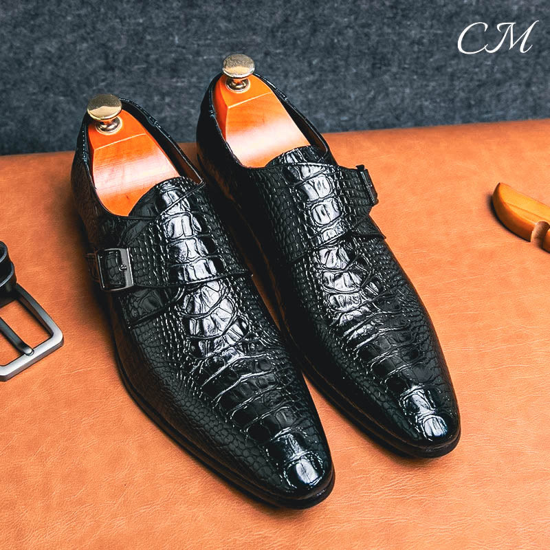 "Aldo" Leather Buckle Shoes