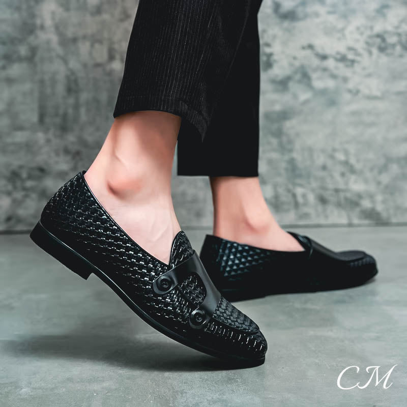 "Italiano" Premium Double Buckle Loafers by Cristian MorettiĀ®