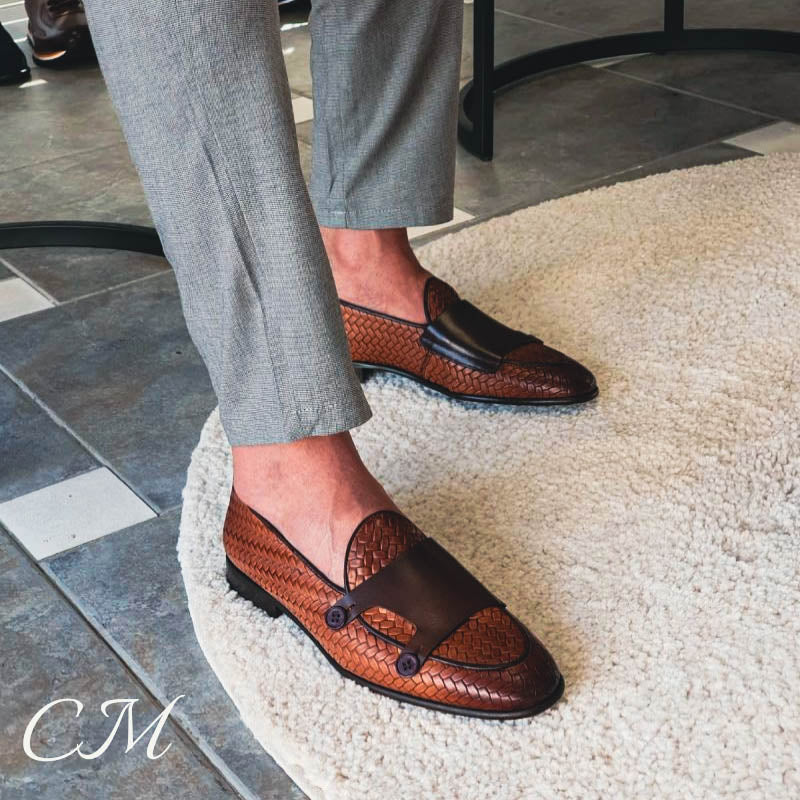 "Italiano" Premium Double Buckle Loafers by Cristian MorettiĀ®