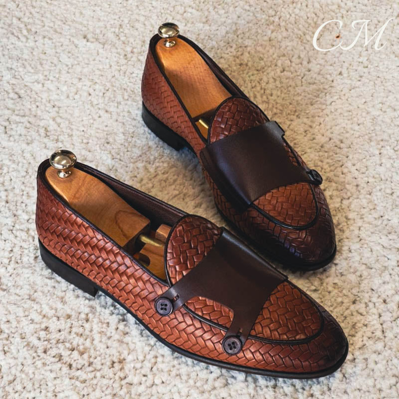 "Italiano" Premium Double Buckle Loafers by Cristian MorettiĀ®