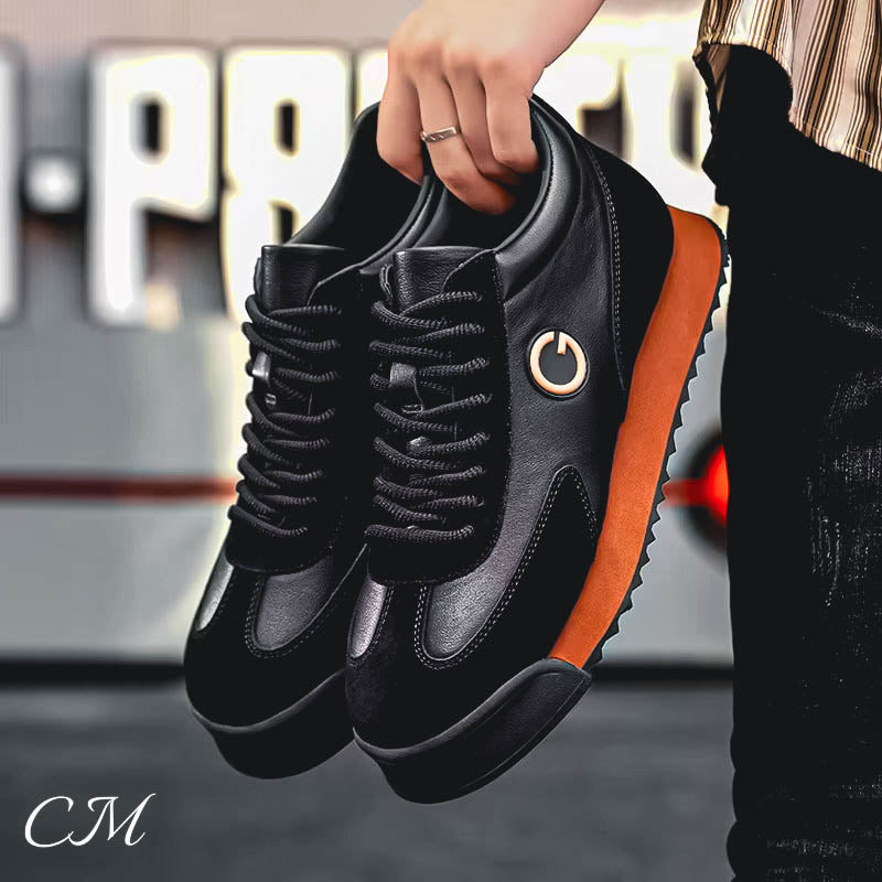Angelo Guerra™ Italian Leather Sneakers
