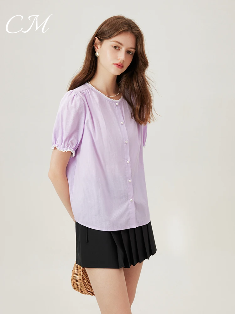 Paris™ Button-Up Cotton Blouse