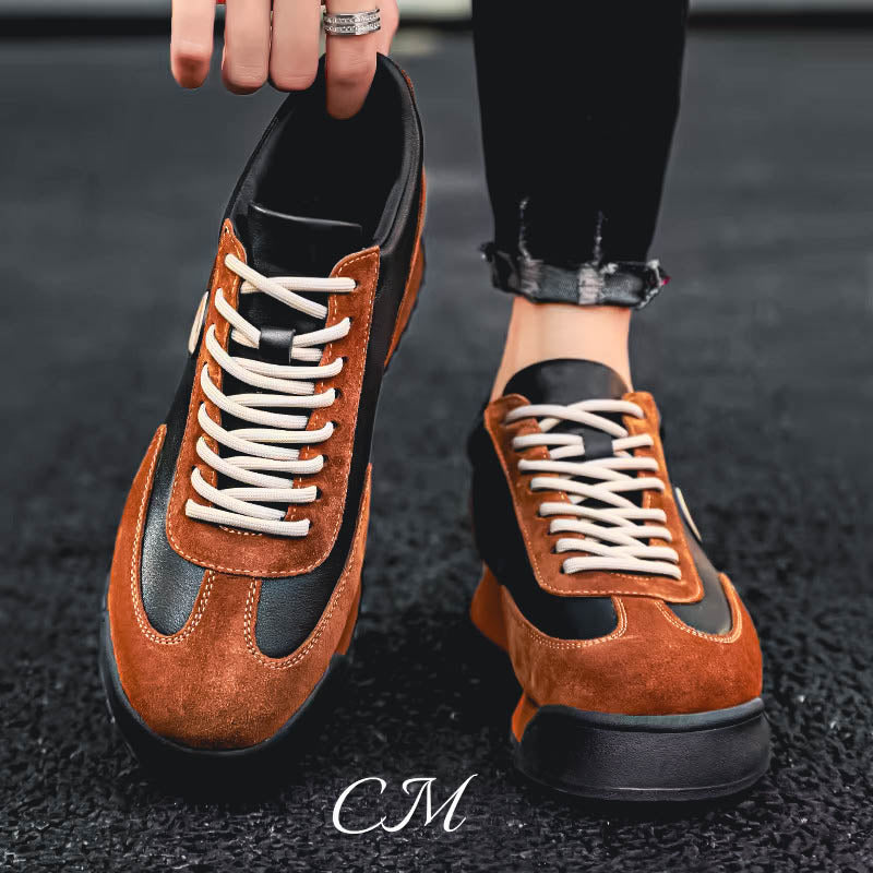 Angelo Guerra™ Italian Leather Sneakers