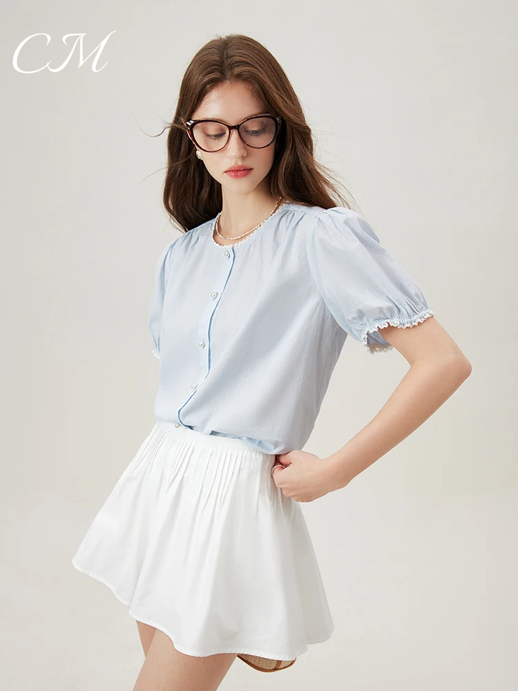 Paris™ Button-Up Cotton Blouse