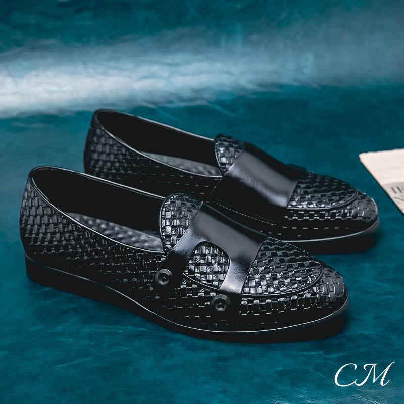 "Italiano" Premium Double Buckle Loafers by Cristian MorettiĀ®